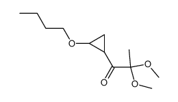 1-n-butoxy-2-(α,α-dimethoxypropionyl)cyclopropane结构式