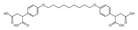 2,2'-((nonane-1,9-diylbis(oxy))bis(4,1-phenylene))disuccinic acid Structure