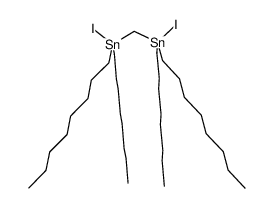 bis[iodo(di-n-octyl)stannyl]methane Structure
