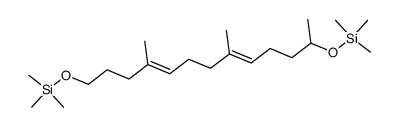 bis(trimethylsilyl) ether of 4,8-dimethyl-4E,8E-tridecadiene-1,12-diol结构式