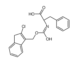 (2S)-2-[(2-chloro-3H-inden-1-yl)methoxycarbonylamino]-3-phenylpropanoic acid Structure