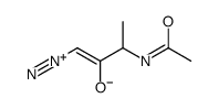 3-acetamido-1-diazoniobut-1-en-2-olate结构式