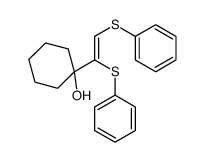 1-[1,2-bis(phenylsulfanyl)ethenyl]cyclohexan-1-ol结构式