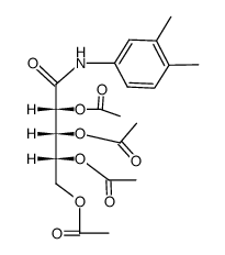 tetra-O-acetyl-D-ribonic acid-(3.4-dimethyl-anilide) Structure