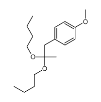 1-(2,2-dibutoxypropyl)-4-methoxybenzene Structure
