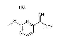 2-methoxypyrimidine-4-carboxamidinium chloride Structure