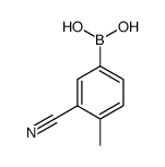3-Cyano-4-Methylphenylboronic Acid Structure