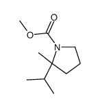 methyl 2-methyl-2-propan-2-ylpyrrolidine-1-carboxylate结构式
