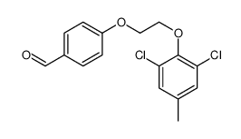4-[2-(2,6-二氯-4-甲基苯氧基)乙氧基]苯甲醛结构式