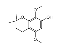 5,8-dimethoxy-2,2-dimethyl-3,4-dihydrochromen-7-ol Structure