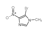 5-溴-1-甲基-4-硝基-1H-咪唑结构式