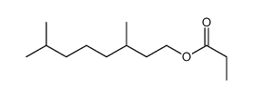 3,7-dimethyloctyl propanoate结构式