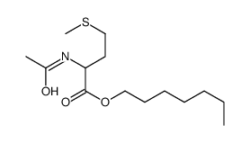 heptyl 2-acetamido-4-methylsulfanylbutanoate结构式