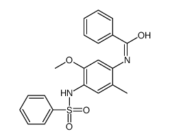 N-[5-methoxy-2-methyl-4-[(phenylsulphonyl)amino]phenyl]benzamide Structure