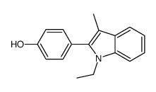 4-(1-ethyl-3-methylindol-2-yl)phenol Structure