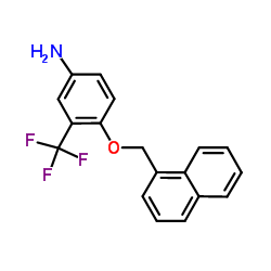 4-(1-Naphthylmethoxy)-3-(trifluoromethyl)aniline Structure