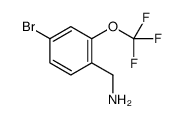 [4-bromo-2-(trifluoromethoxy)phenyl]methanamine Structure