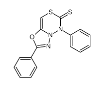 2,5-diphenyl-[1,3,4]oxadiazolo[3,2-d][1,3,4]thiadiazine-6-thione结构式