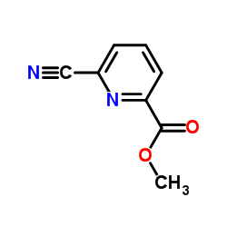 6-氰基吡啶-2-甲酸甲酯结构式