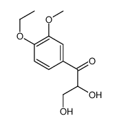 1-(4-ethoxy-3-methoxyphenyl)-2,3-dihydroxypropan-1-one结构式