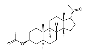 3β-acetoxy-5α,14β,17βH-pregnan-20-one结构式