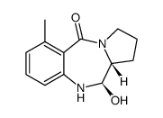 (11R,11aR)-11-Hydroxy-6-methyl-1,2,3,10,11,11a-hexahydro-benzo[e]pyrrolo[1,2-a][1,4]diazepin-5-one结构式