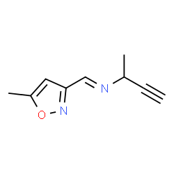3-Butyn-2-amine,N-[(5-methyl-3-isoxazolyl)methylene]-(9CI) Structure