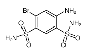 4-amino-6-bromo-benzene-1,3-disulfonic acid diamide结构式
