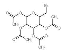 b-D-Glucopyranose,6-bromo-6-deoxy-, tetraacetate (9CI) Structure