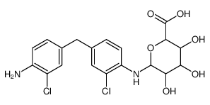4,4'-methylenebis(2-chloroaniline)-N-glucuronide structure