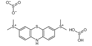 (7-dimethylsulfonio-10H-phenothiazin-3-yl)-dimethylsulfanium,hydrogen sulfite Structure