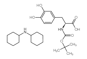 boc-phe(3,4-dihydroxy)-oh dcha Structure