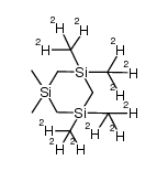 1,1-dimethyl-3,3,5,5-tetrakis(methyl-d3)-1,3,5-trisilinane结构式