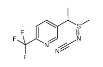 (1-{6-[trifluoromethyl]pyridin-3-yl}ethyl)-(methyl)-λ4-sulfanylidenecyanamide结构式