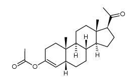 3-Acetoxy-5β-pregn-3-en-20-on结构式