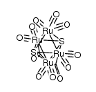 Ru4(CO)9(μ-CO)2(μ4-S)2结构式