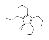 2,3,4,5-tetrapropylcyclopenta-2,4-dien-1-one Structure