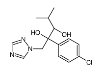 (2R,3R)-2-(4-chlorophenyl)-4-methyl-1-(1,2,4-triazol-1-yl)pentane-2,3-diol结构式