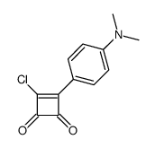 3-chloro-4-[4-(dimethylamino)phenyl]cyclobut-3-ene-1,2-dione结构式