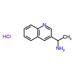 1-(3-Quinolinyl)ethanamine hydrochloride (1:1) Structure