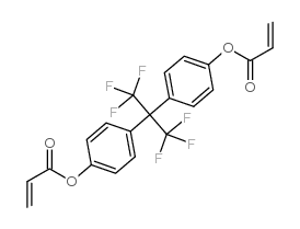 4,4'-(hexafluoroisopropylidene) diphenyl diacrylate Structure