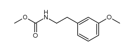 N-(methoxycarbonyl)-2-(3'-methoxyphenyl)ethylamine结构式