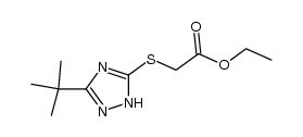 3- t -butyl-5-carboethoxymethylthio-1H-1,2,4-triazole Structure
