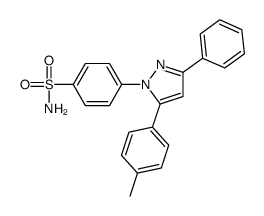 4-[5-(4-methylphenyl)-3-phenylpyrazol-1-yl]benzenesulfonamide Structure