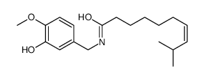 (Z)-N-[(3-hydroxy-4-methoxyphenyl)methyl]-9-methyldec-7-enamide结构式