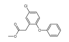(5-chloro-2-phenoxy-phenyl)-acetic acid methyl ester结构式