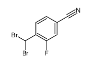 4-二溴甲基-3-氟苯甲腈结构式