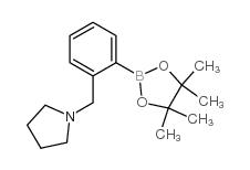 2-(吡咯烷基甲基)苯硼酸频哪醇酯结构式