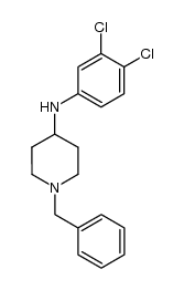 (1-benzyl-piperidin-4-yl)-(3,4-dichloro-phenyl)-amine Structure