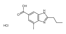 2-n-propyl-4-methylbenzimidazol-6-carboxylic acid hydrochloride结构式